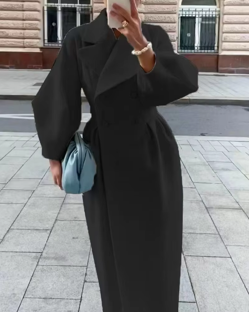 Yassmine Coat | Herfst Lange Elegante Jas