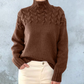 Bria Trui | Dames Herfst Gebreide Trui met Hoge Hals