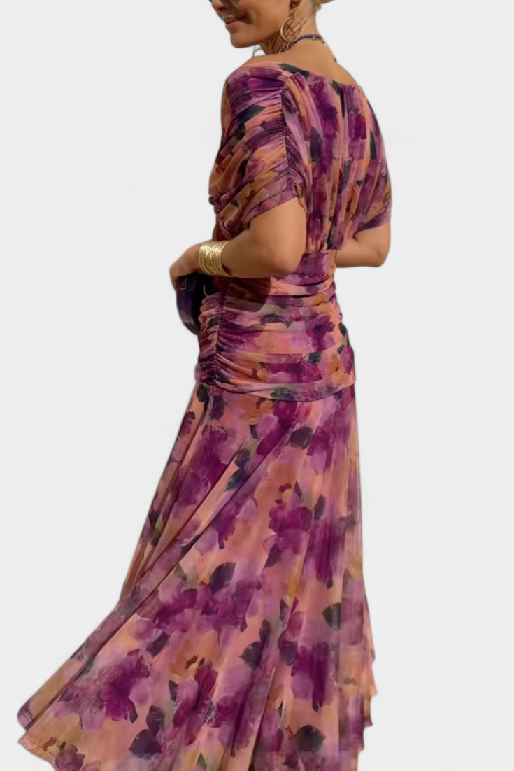 Dames Maxi Jurk met V Hals