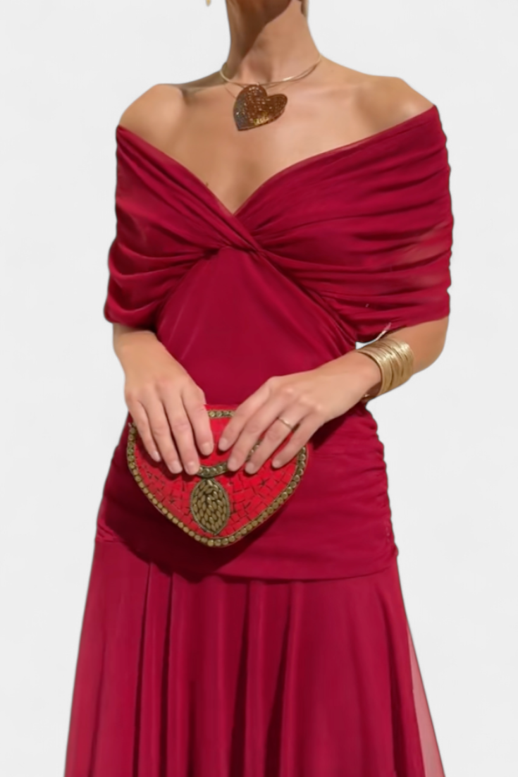 Dames Maxi Jurk met V Hals