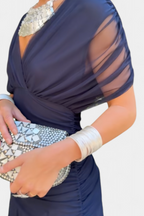 Dames Maxi Jurk met V Hals