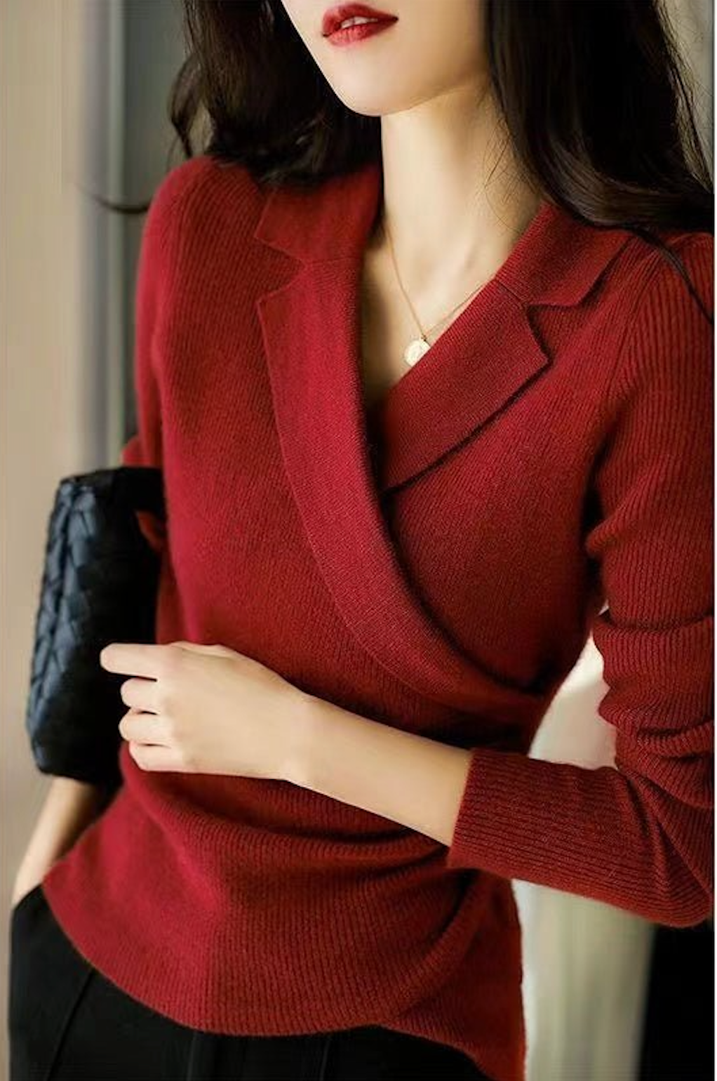 Dawn Trui | Dames Winter Gebreide Wikkeltrui