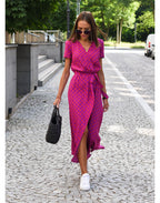 Dames Wikkel Maxi Jurk Bloemenprint