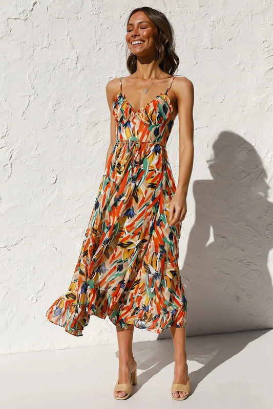 Dames Klassieke Midi Jurk