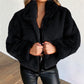Xadie Jas | Dames Herfst Faux Fur Jas met Rits