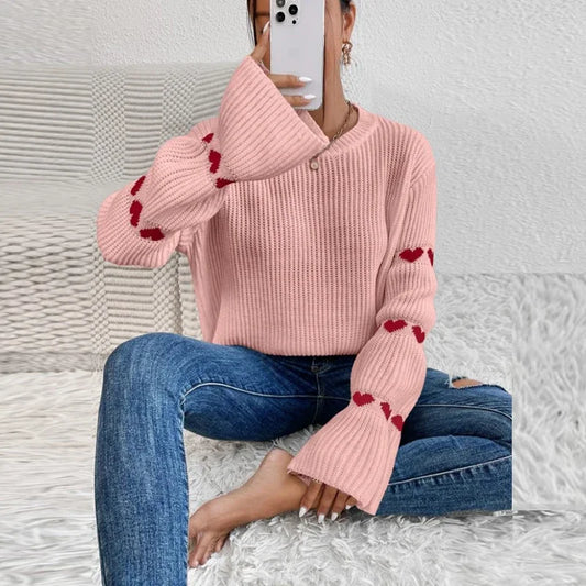 Palma Trui | Casual Gebreide Hart Trui