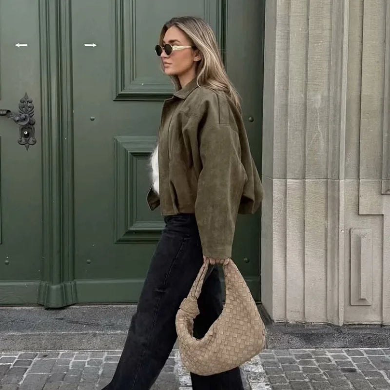 Edlyn Jas | Dames Oversized Jas met Kraag