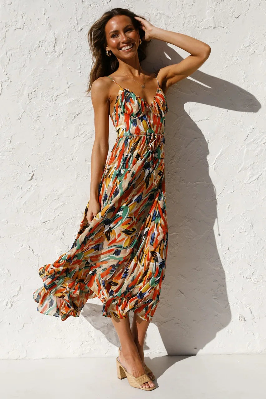Dames Klassieke Midi Jurk