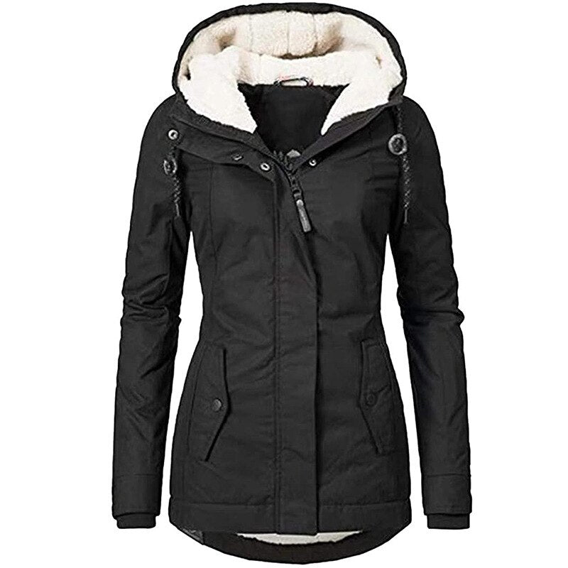 Aleena Jas | Winter Parka met Capuchon en Fleecevoering