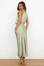 Dames Halter Maxi Avondjurk