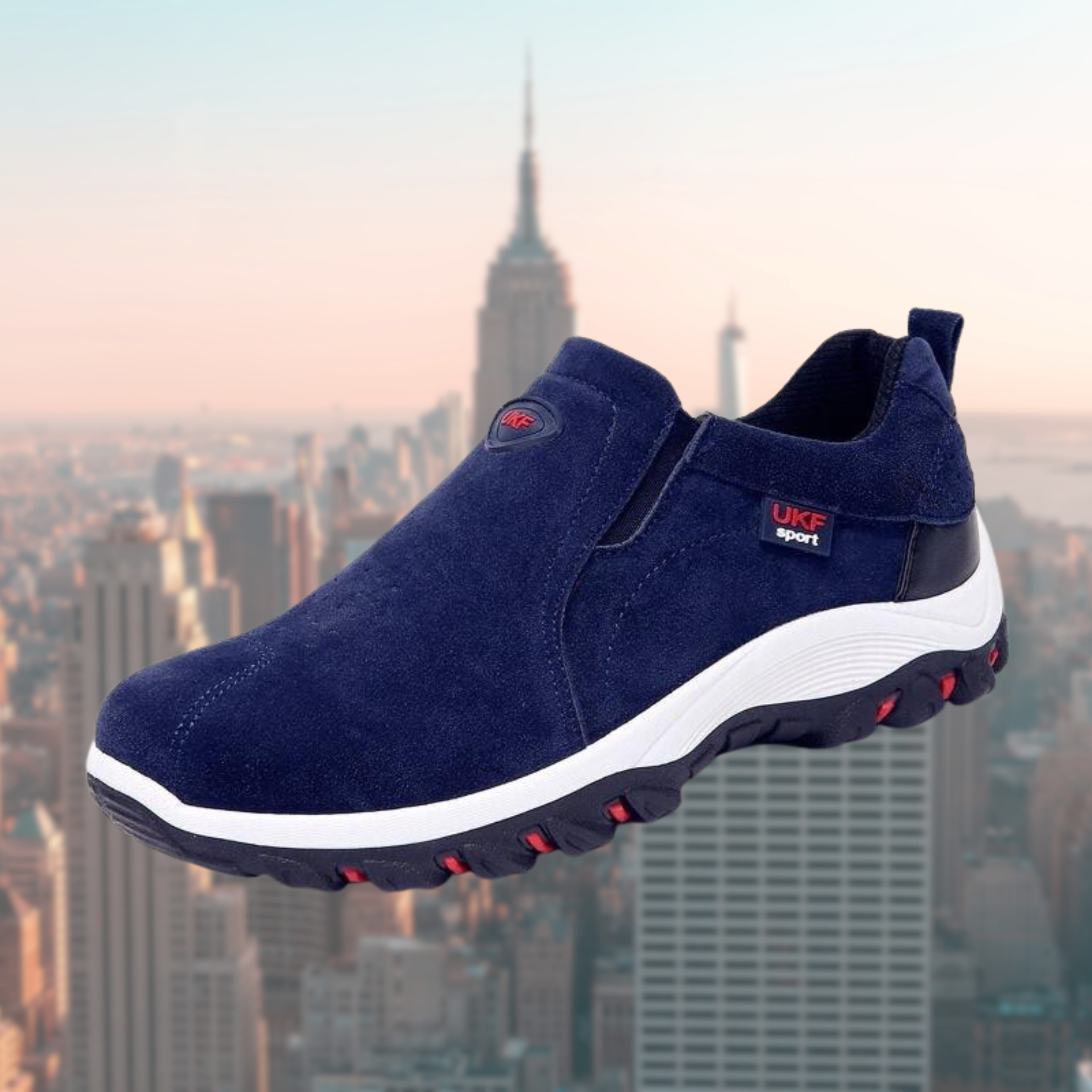 Heren Comfortabele Instap Wandelschoenen
