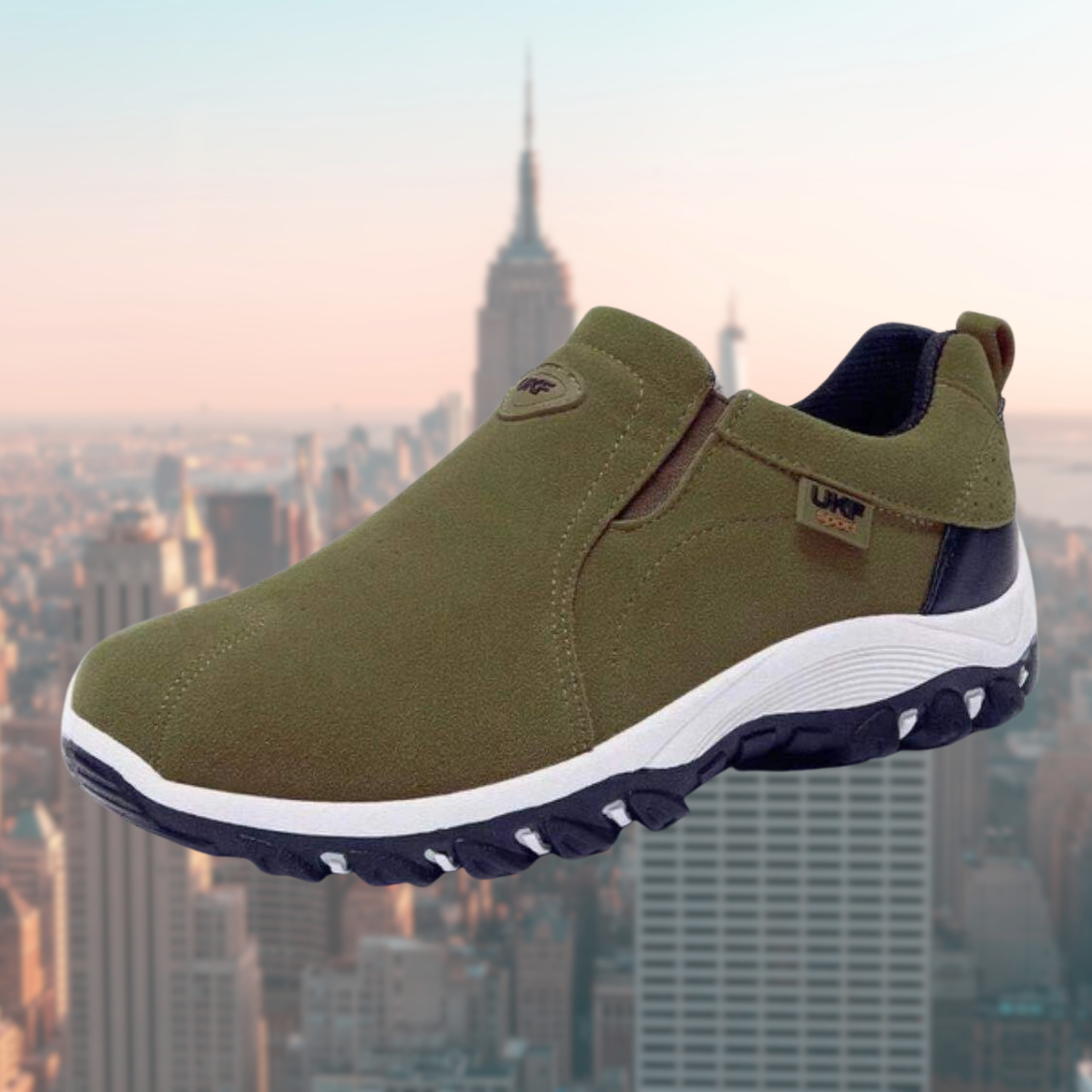 Heren Comfortabele Instap Wandelschoenen