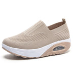 Dames Orthopedische Instap Sneakers Brede Pasvorm