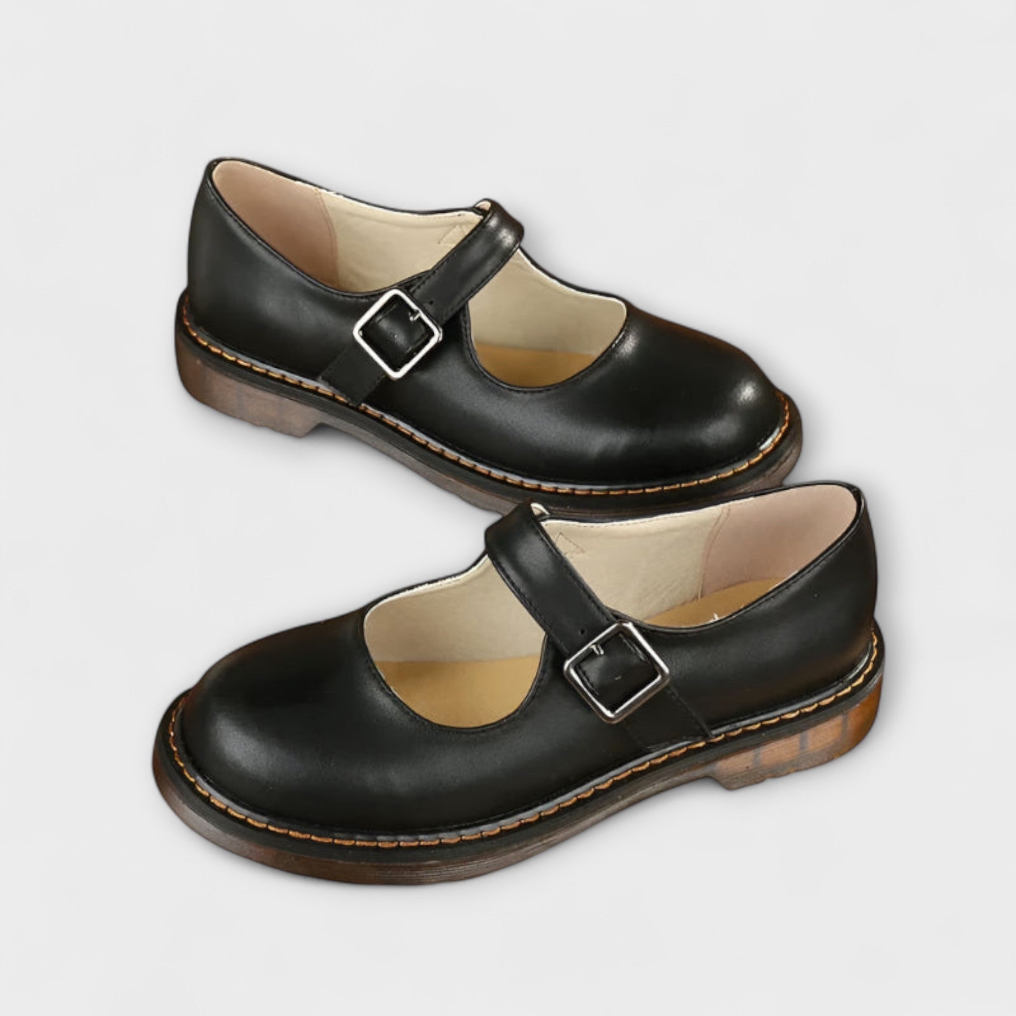 Dames Vintage Sandalen met Bandje en Comfortzool