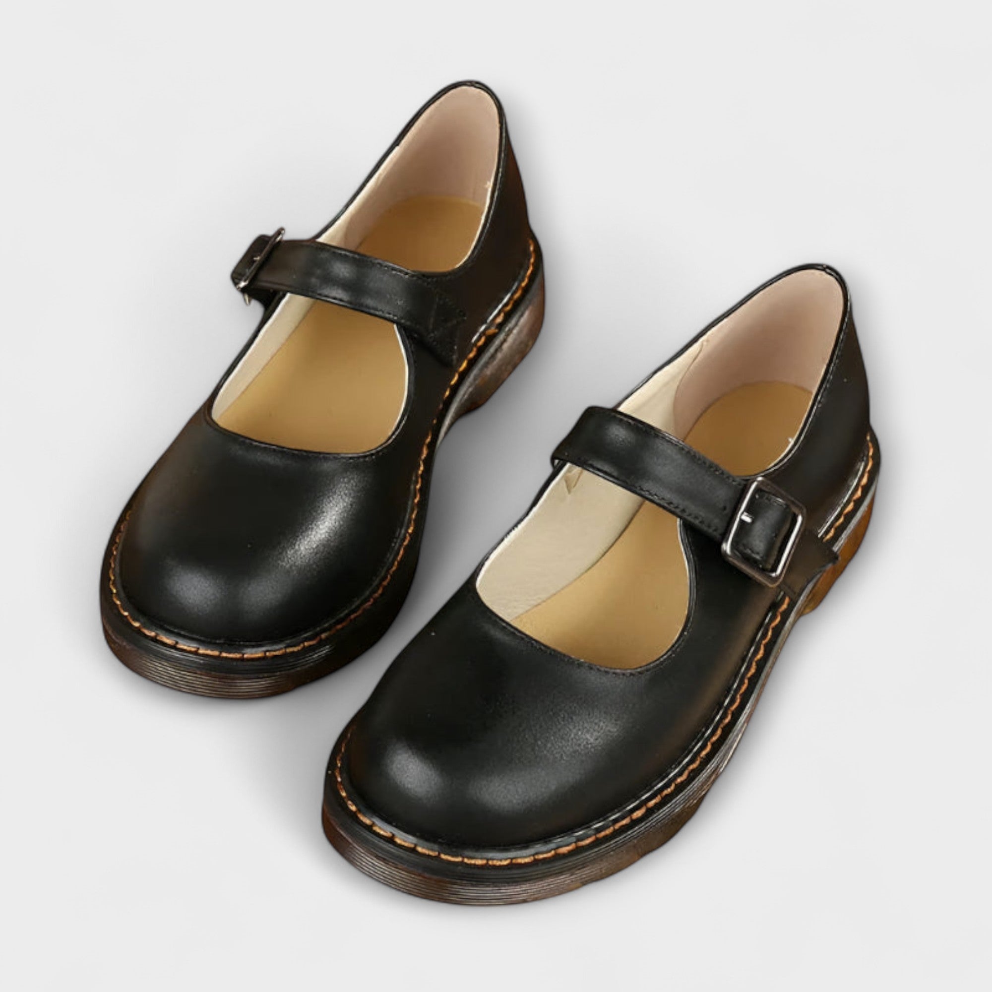 Dames Vintage Sandalen met Bandje en Comfortzool