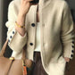Odalys Vest | Knus Gebreid Vest met Knoopsluiting