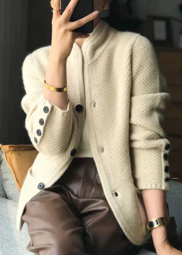 Odalys Vest | Knus Gebreid Vest met Knoopsluiting