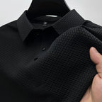 Heren Gebreide Polo met Structuur Montarello