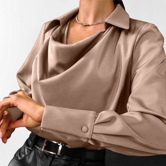 Ulvaine Blouse | Dames Herfst Elegante Zijde Blouse