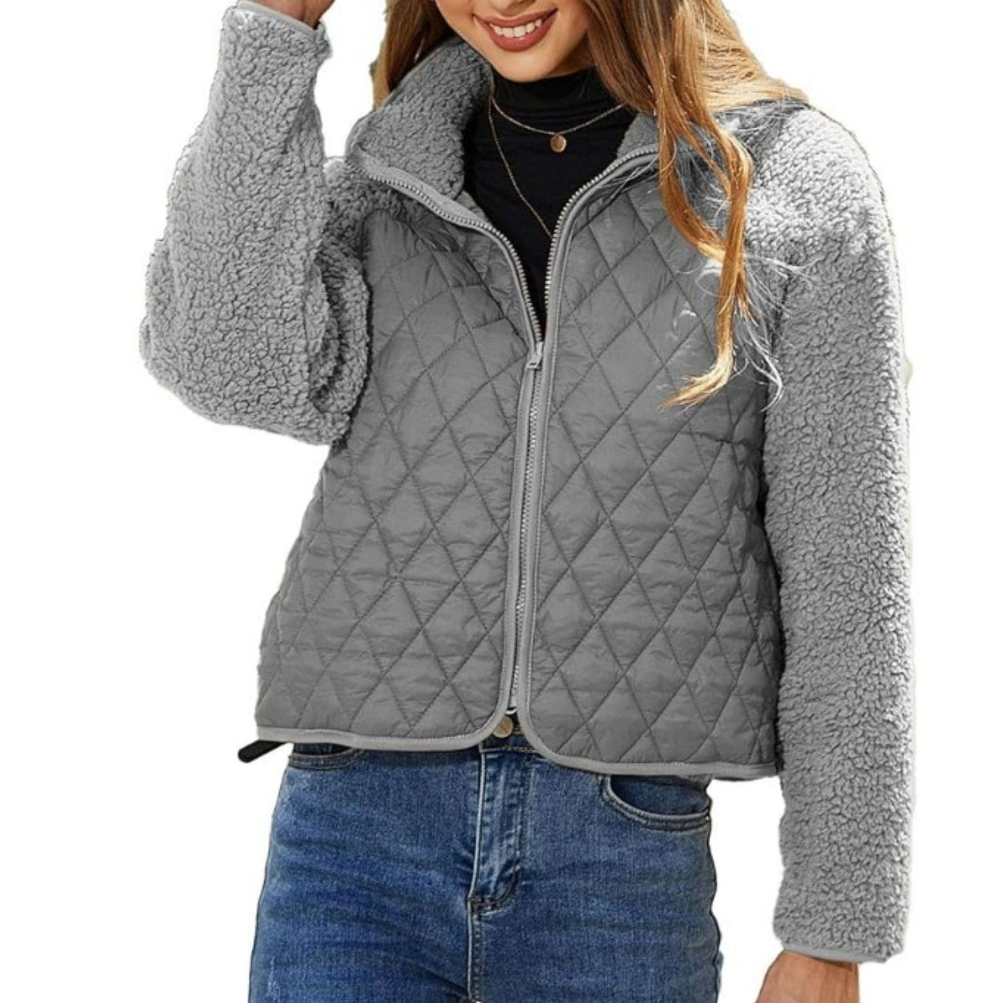 Catherine Jas | Dames Winter Gewatteerde Fleece Jas