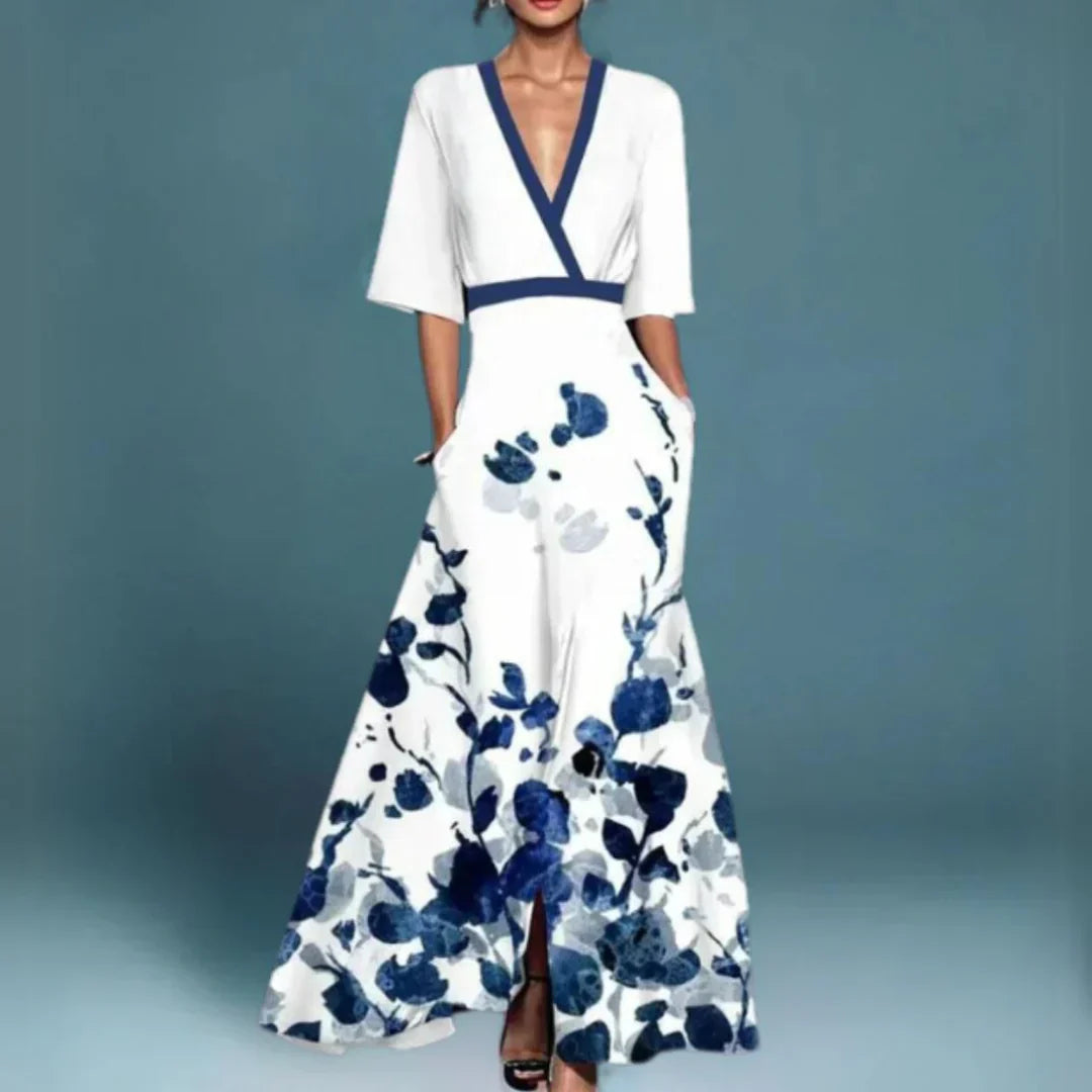 Dames Maxi Jurk met Bloemenpatroon