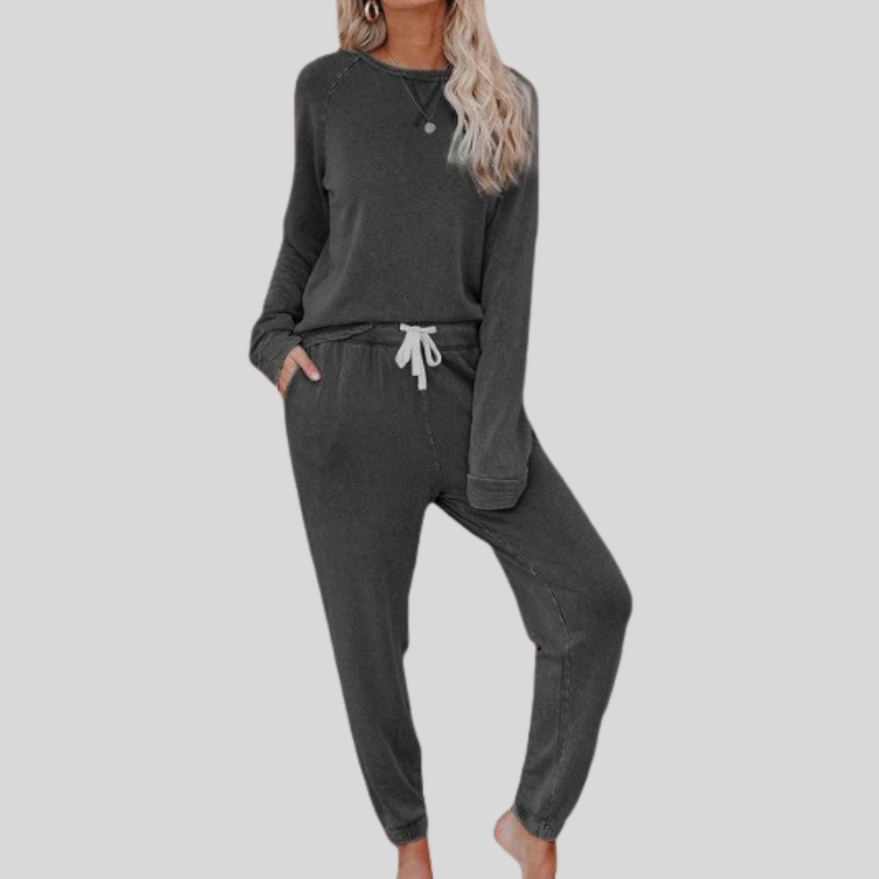 Dames Casual Lounge Set Lange Mouwen