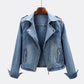 Bariah Jacket | Dames Herfst Denim Biker Jacket