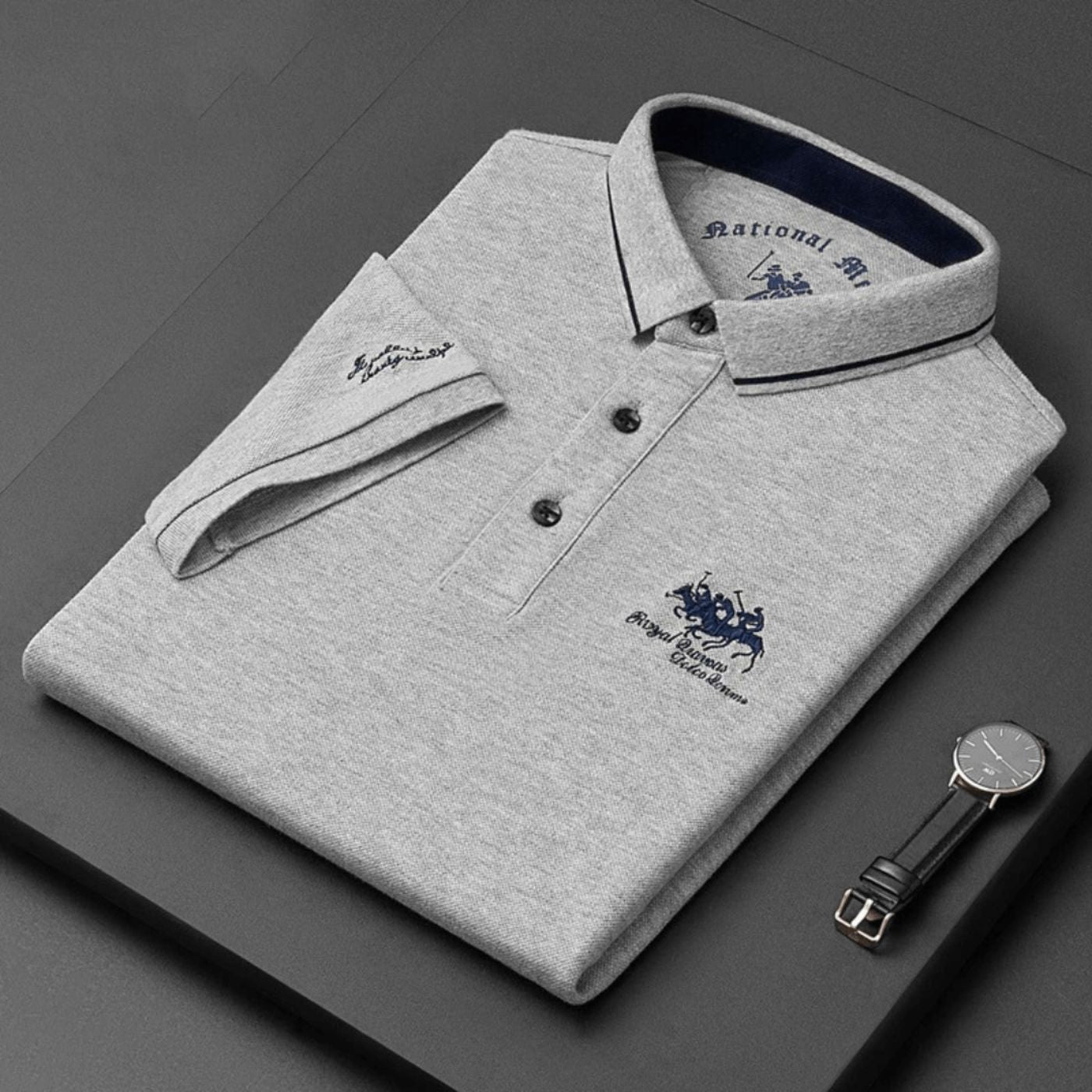 Heren Polo met Contrasterende Kraag Montarello