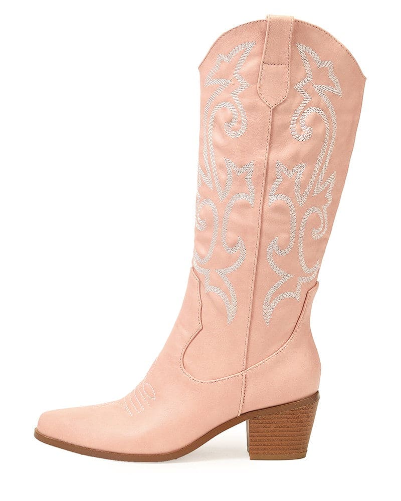 Olympeia Laarzen | Stijlvolle Westerse Geborduurde Laarzen