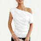 Tinette Top | dames één schouder lovertjes top