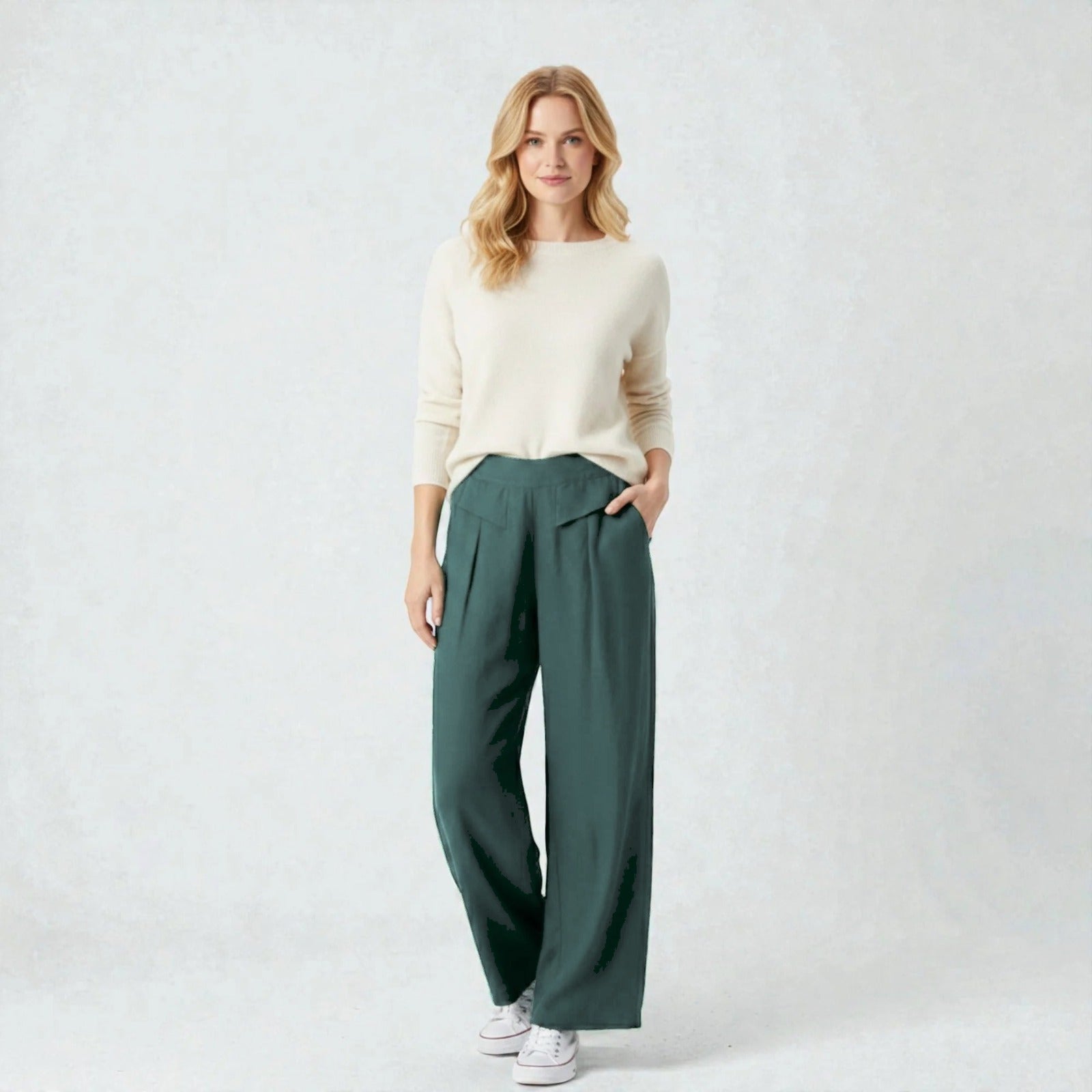 Dames Linnen Wijde Broek Montarello Airflow