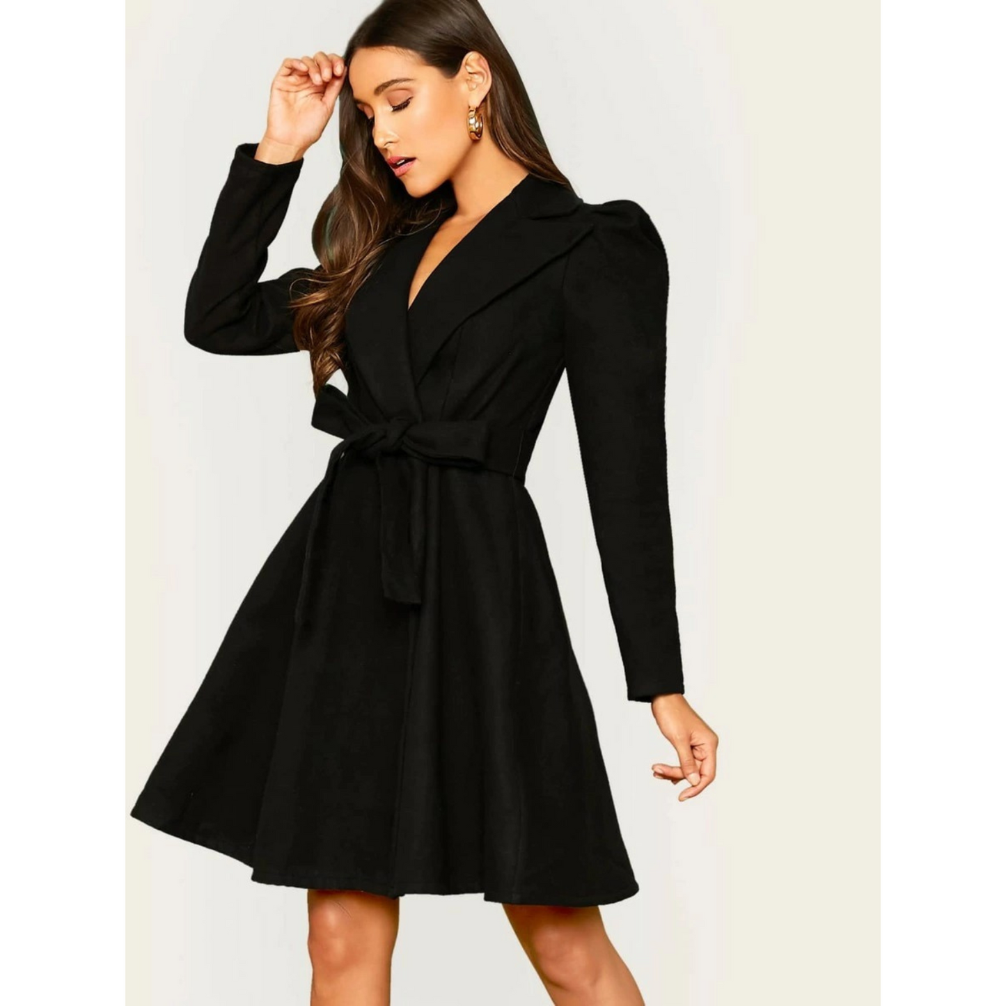 Rivka Jas | Wollen Jas met Fleece Voering en Riem