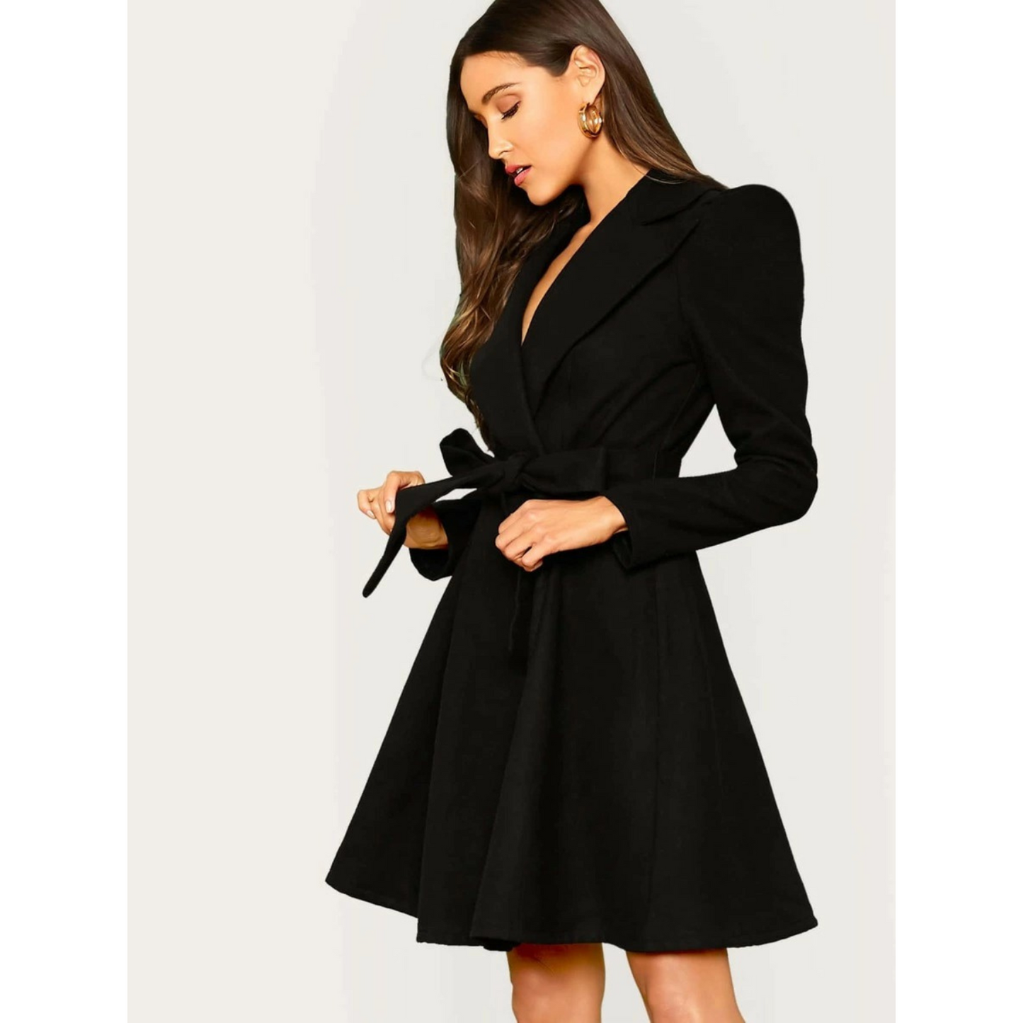 Rivka Jas | Wollen Jas met Fleece Voering en Riem