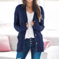 Xaria Cardigan | Dames Herfst Lange Gebreide Vest met Knopen