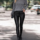 Ubika Jumper | Dames Herfst Grijze Brede Geribde Gebreide Jumper met Lange Mouwen