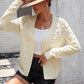 Ursa Vest | Dames Herfst Gebreid Open Vest met 3D Patroon