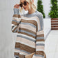 Udoka Jumper | Dames Herfst Losse Lange Gestreepte Gebreide Jumper