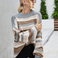 Udoka Jumper | Dames Herfst Losse Lange Gestreepte Gebreide Jumper