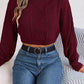Urvashi Jumper | Dames Herfst Kort Gebreide Jumper met Gedraaid Patroon