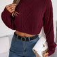Urvashi Jumper | Dames Herfst Kort Gebreide Jumper met Gedraaid Patroon