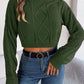 Urvashi Jumper | Dames Herfst Kort Gebreide Jumper met Gedraaid Patroon