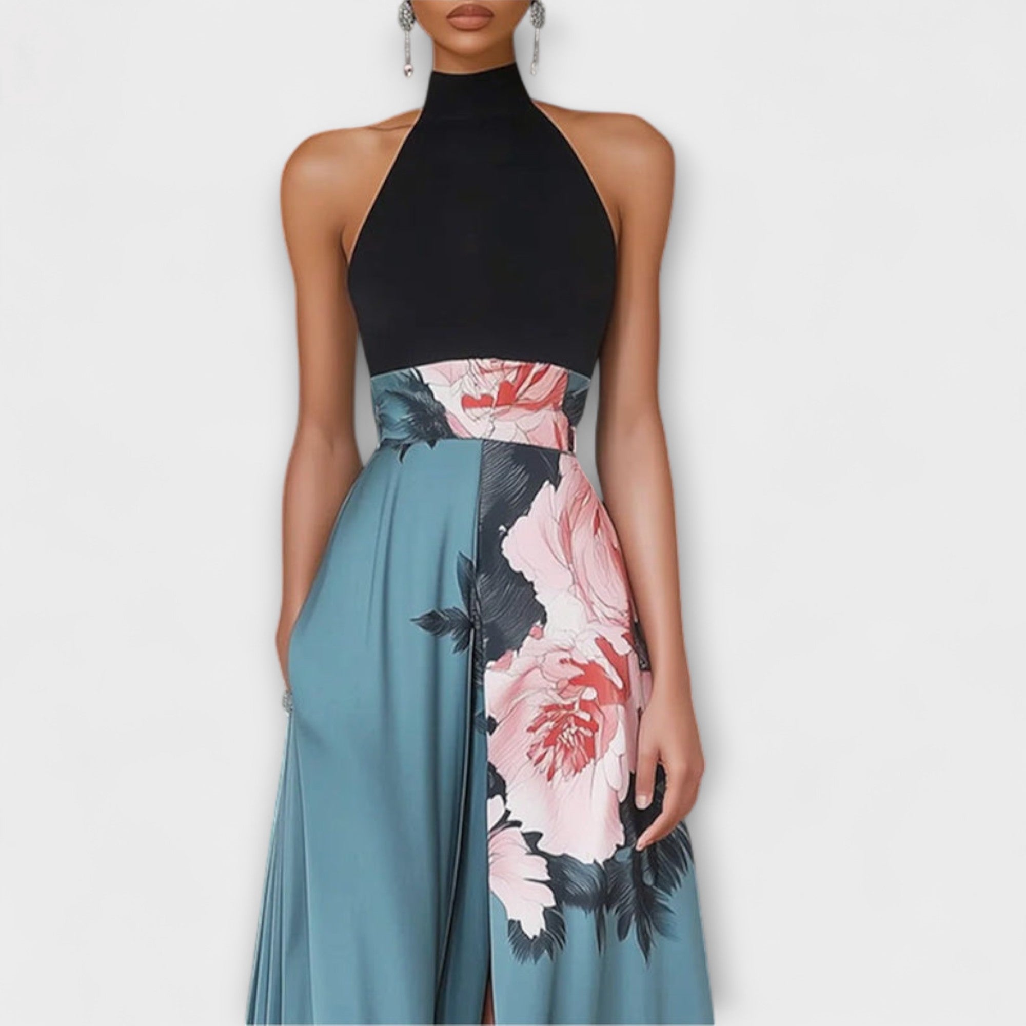 Dames Maxi Jurk met Bloemenprint en A-lijn Pasvorm