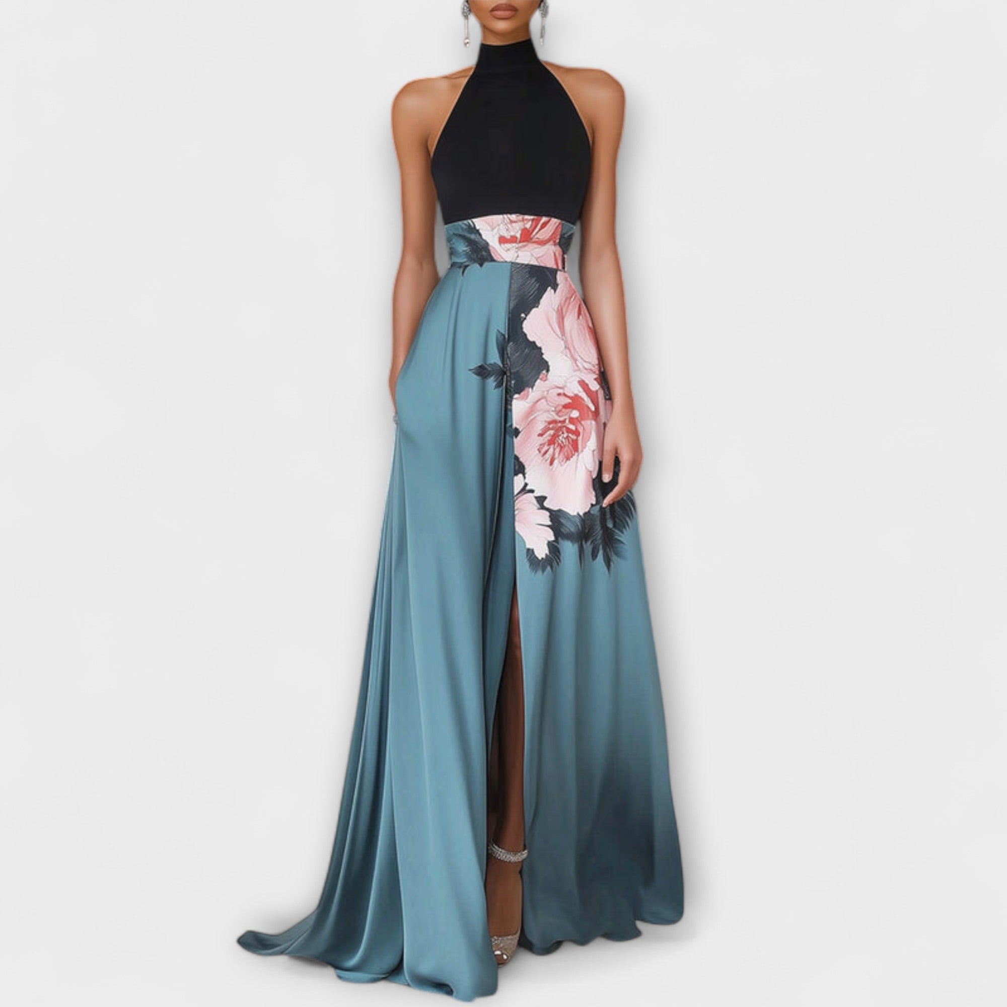 Dames Maxi Jurk met Bloemenprint en A-lijn Pasvorm