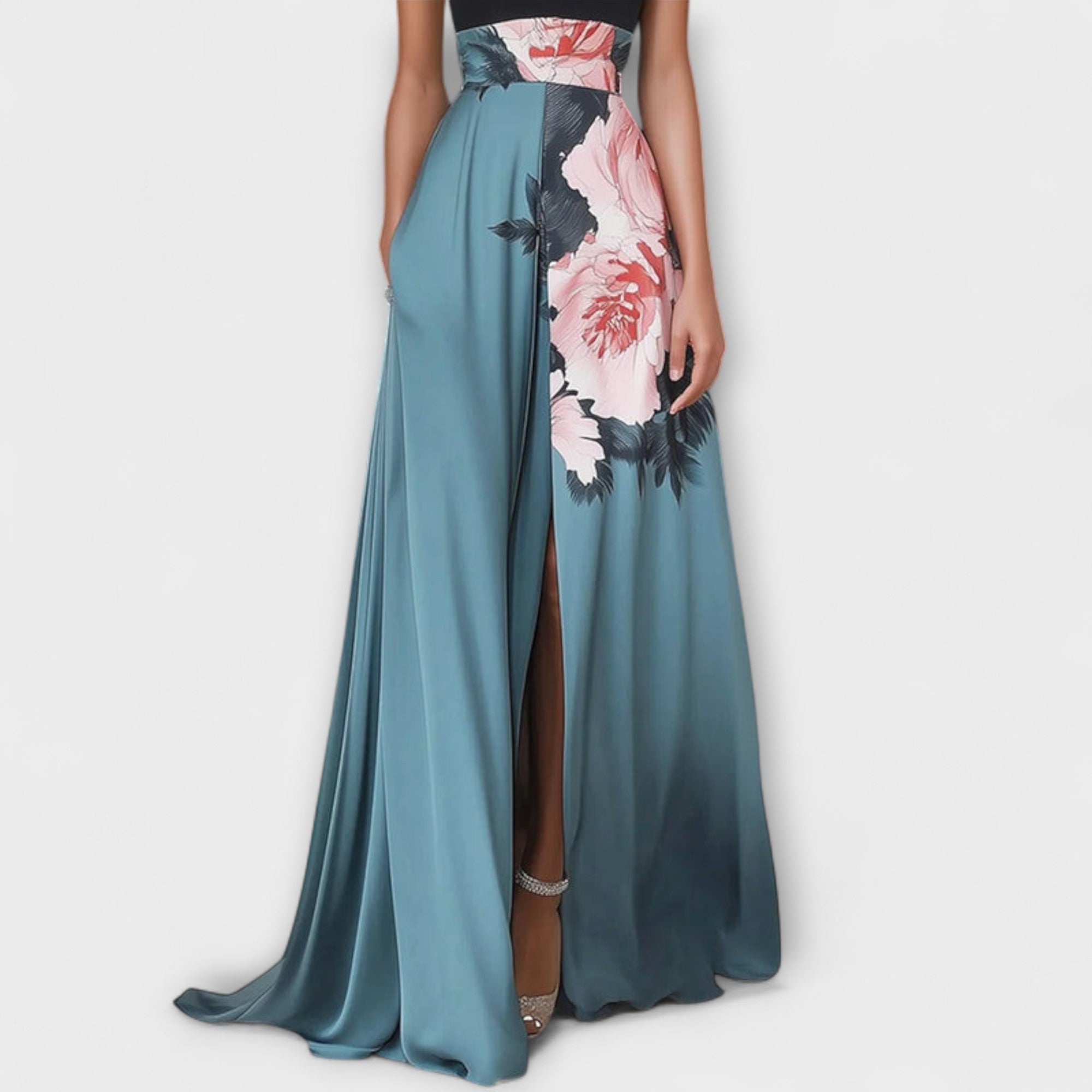 Dames Maxi Jurk met Bloemenprint en A-lijn Pasvorm