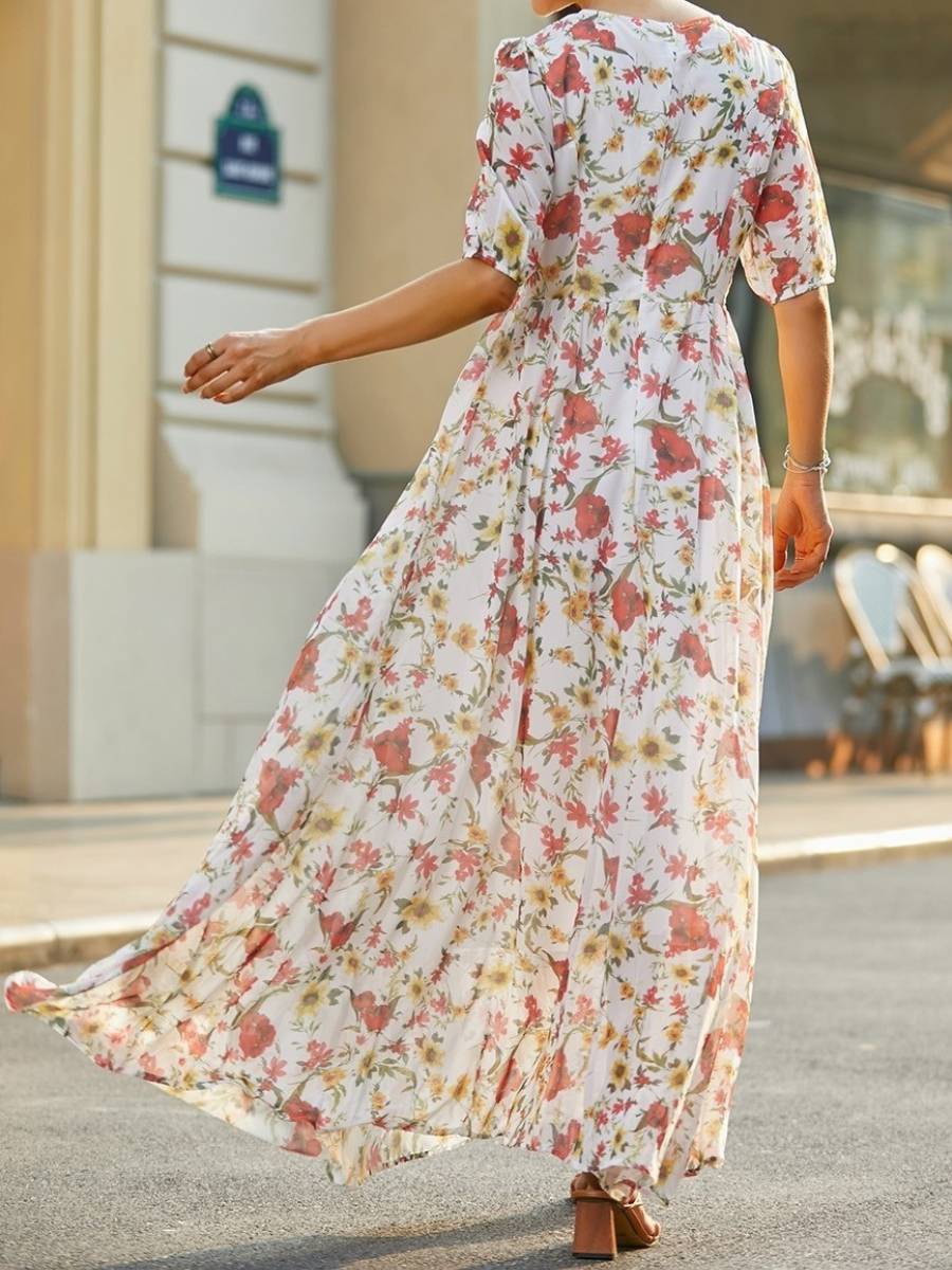 Dames Romantische Maxi Jurk