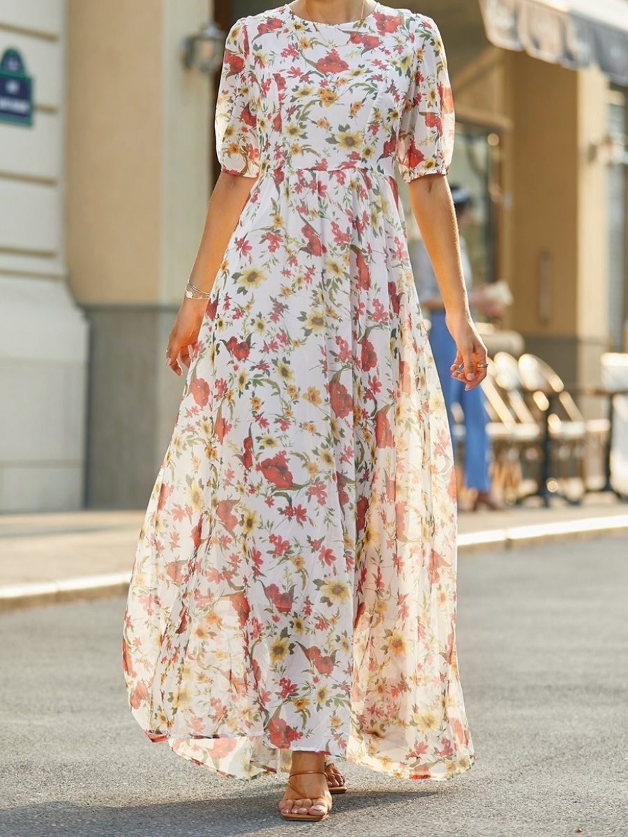 Dames Romantische Maxi Jurk