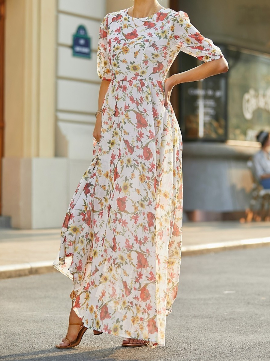 Dames Romantische Maxi Jurk