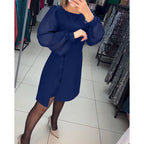 Dames Tijdloze Mini Jurk