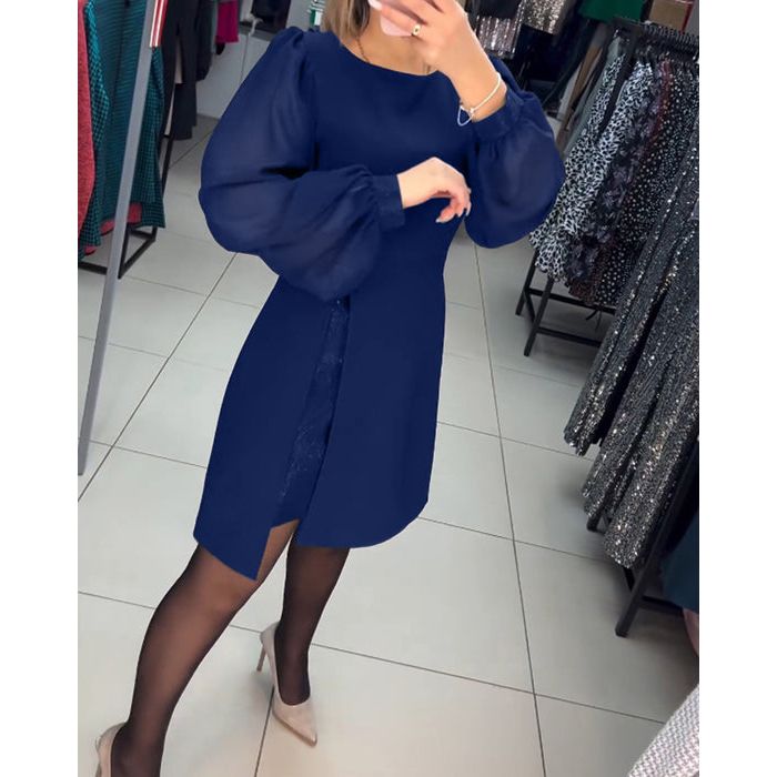 Dames Tijdloze Mini Jurk