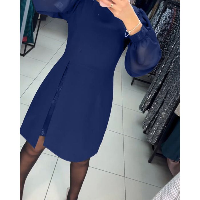 Dames Tijdloze Mini Jurk